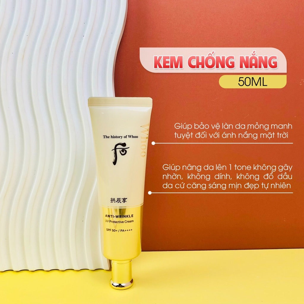 THE HISTORY OF WHOO Gongjinhyang Anti Wrinkle UV Cream Set