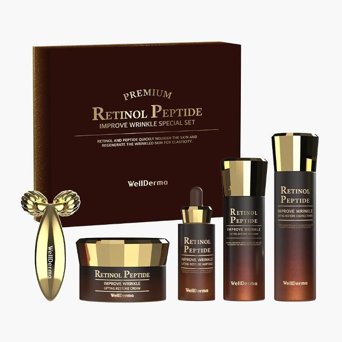 WELLDERMA Premium Retinol Peptide Lifting Restore Special Set