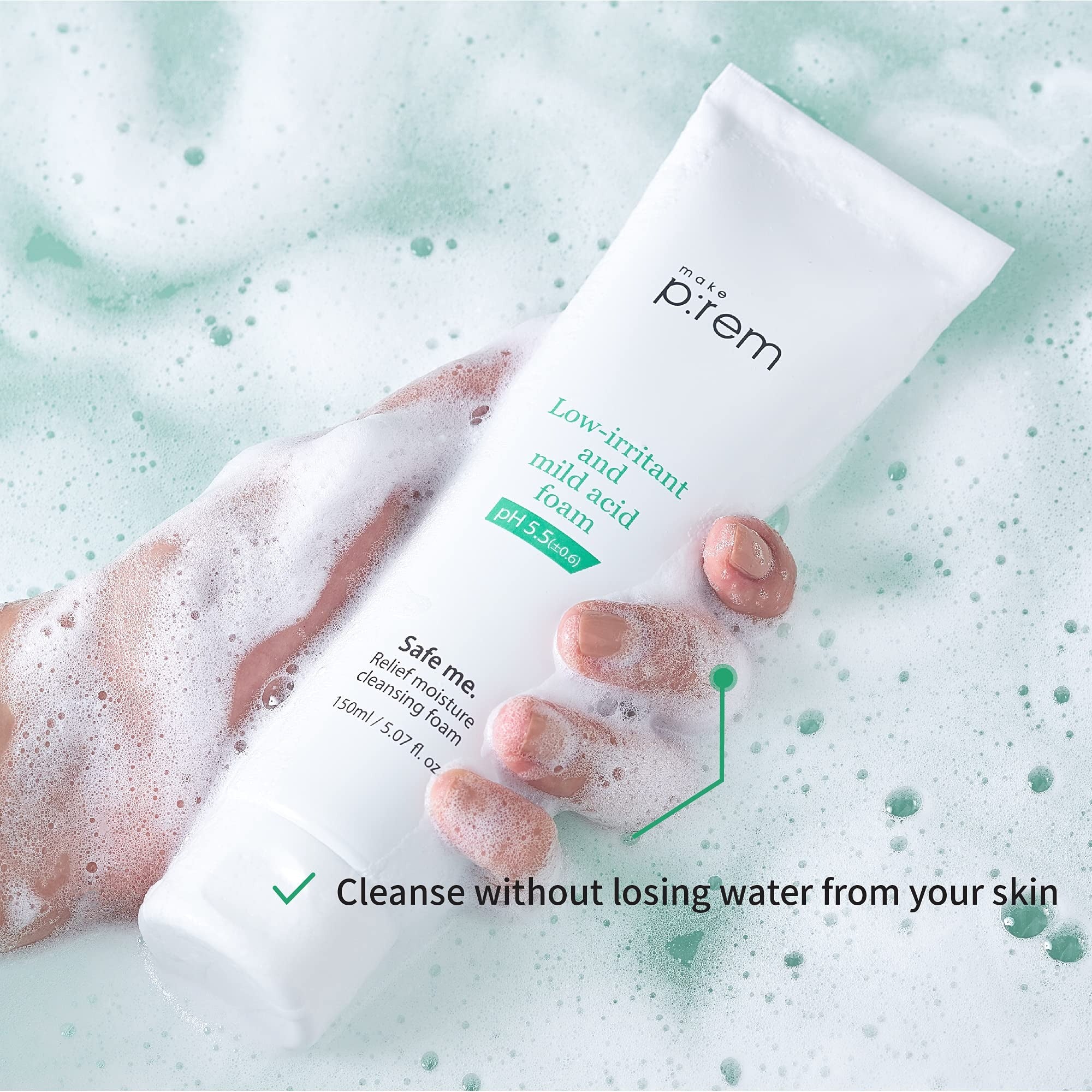 MAKE P:REM Safe Me Relief Cleansing 150ml - [COMBO FOR 2 ONLY $37.9]