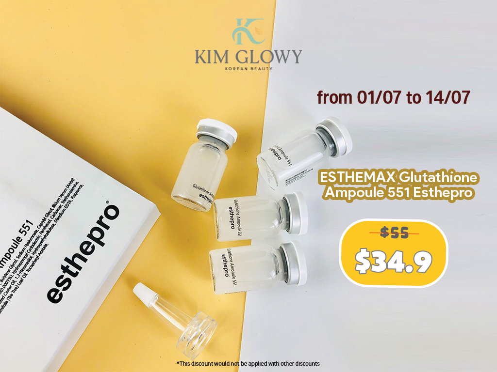 esthemax glutathione ampoule 551 Ampoule-how to use Korean Skincare & Makeup Online