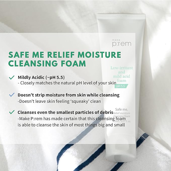 MAKE P:REM Safe me Relief Moisture Cleansing Foam 150ml
