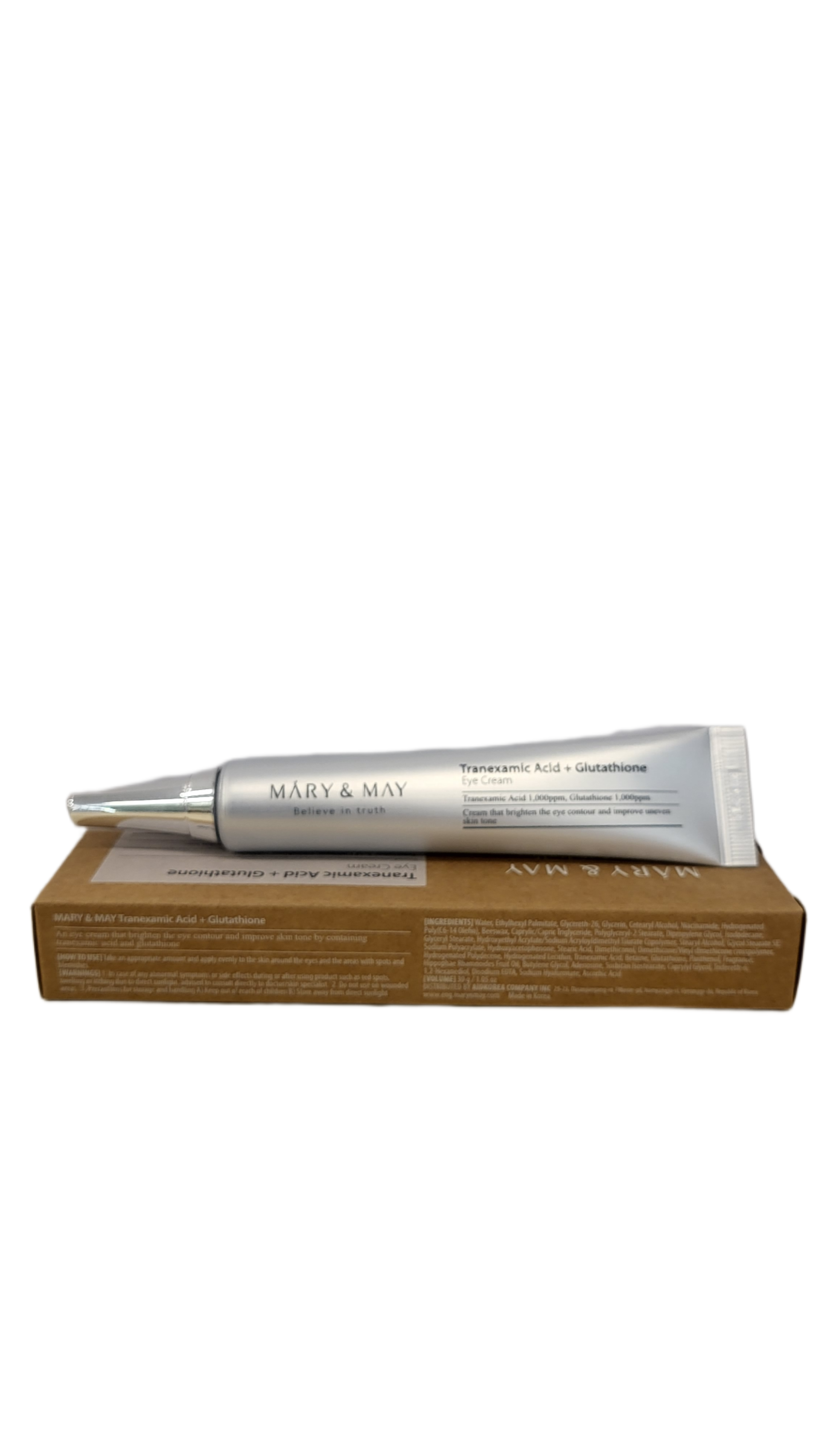 MARY & MAY Tranexamic Acid + Glutathion Eye Cream 30ml Online in Australia | Kim Glowy MARY & MAY Tranexamic Acid + Glutathion Eye Cream 30ml Online in Australia | Kim Glowy