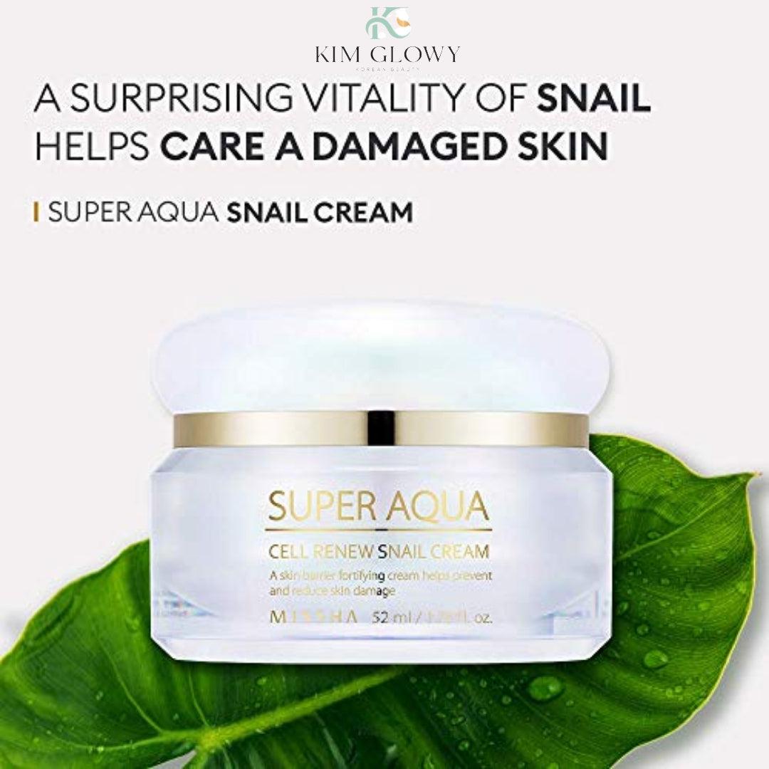 MISSHA Super Aqua Cell Renew Snail Cream - 52ml