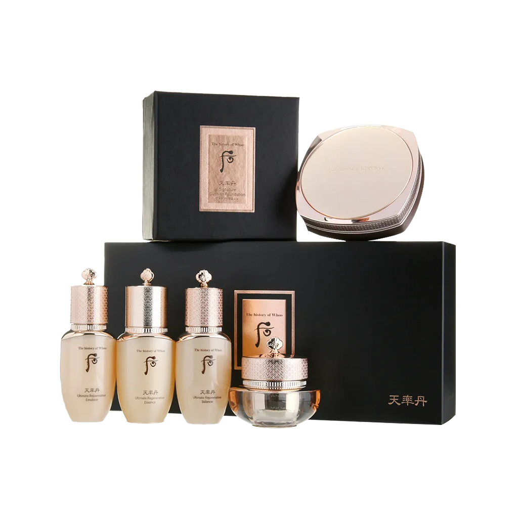 THE HISTORY OF WHOO Cheonyuldan Signature Cushion Foundation No.21 SPF35/PA++ Special Set