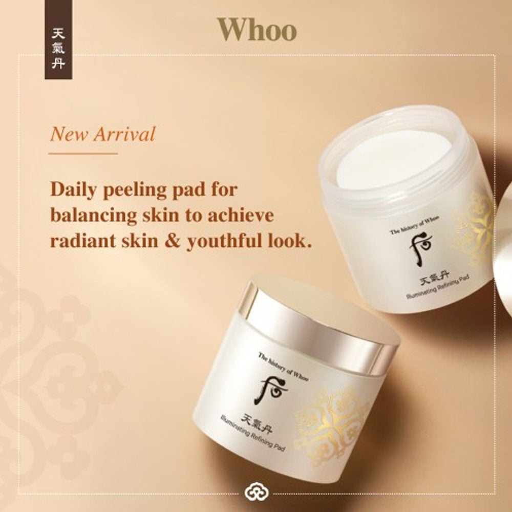 THE HISTORY OF WHOO Illuminating Refining Pad 60pcs