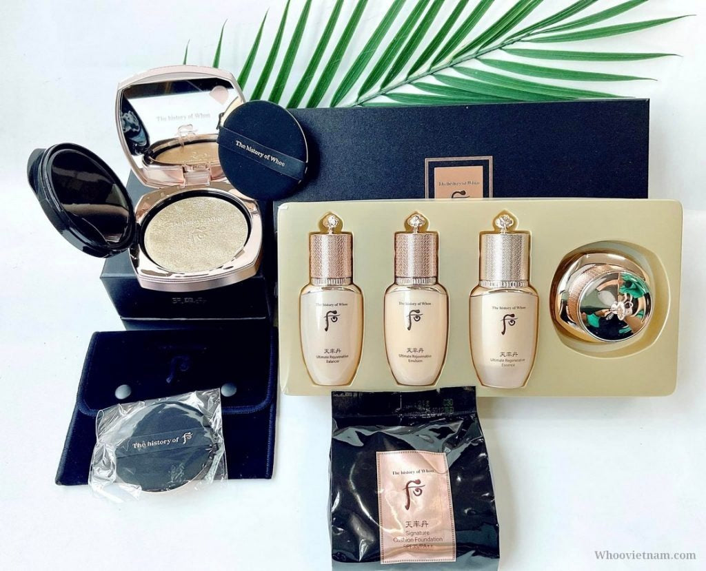 THE HISTORY OF WHOO Cheonyuldan Signature Cushion Foundation No.21 SPF35/PA++ Special Set