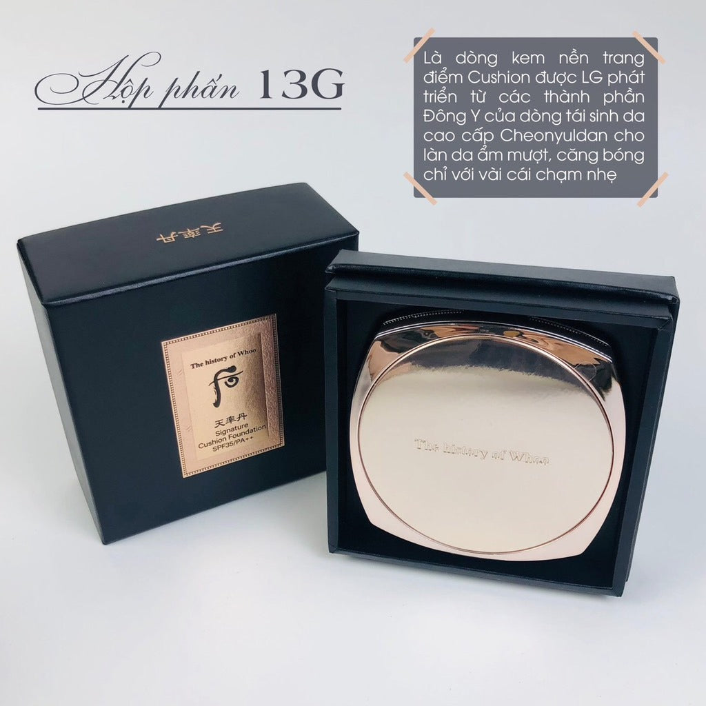 THE HISTORY OF WHOO Cheonyuldan Signature Cushion Foundation No.21 SPF35/PA++ Special Set