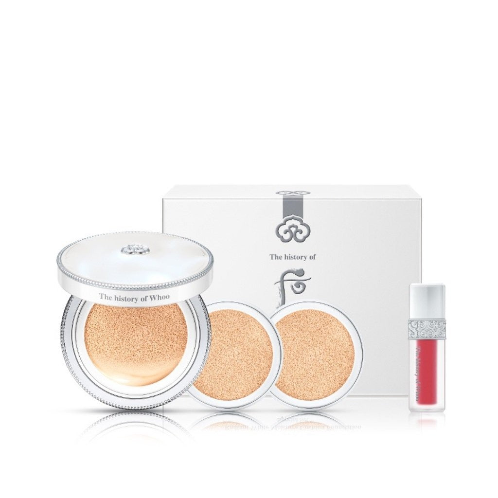 THE HISTORY OF WHOO Seol Radiant White Moisture Cushion Foundation Special Set