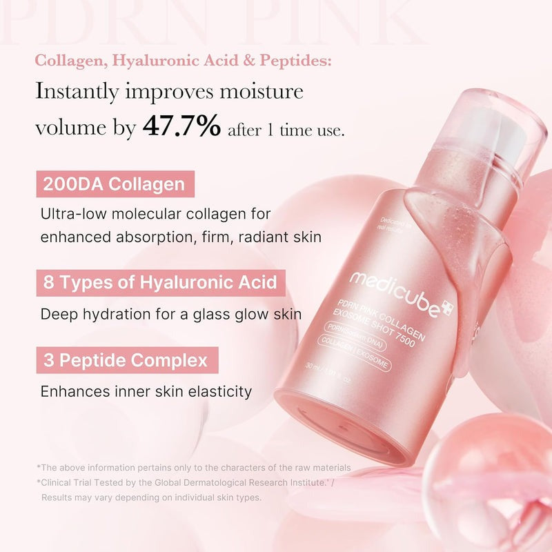MEDICUBE PDRN Pink Exosome Shot Serum 30ml (2000 or 7500)
