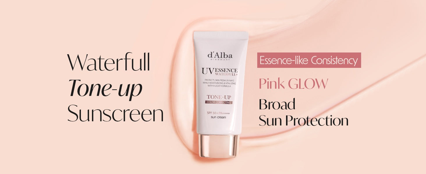 D'ALBA Waterfull Tone Up Pink Correcting Sun Cream SPF50+ PA++++
