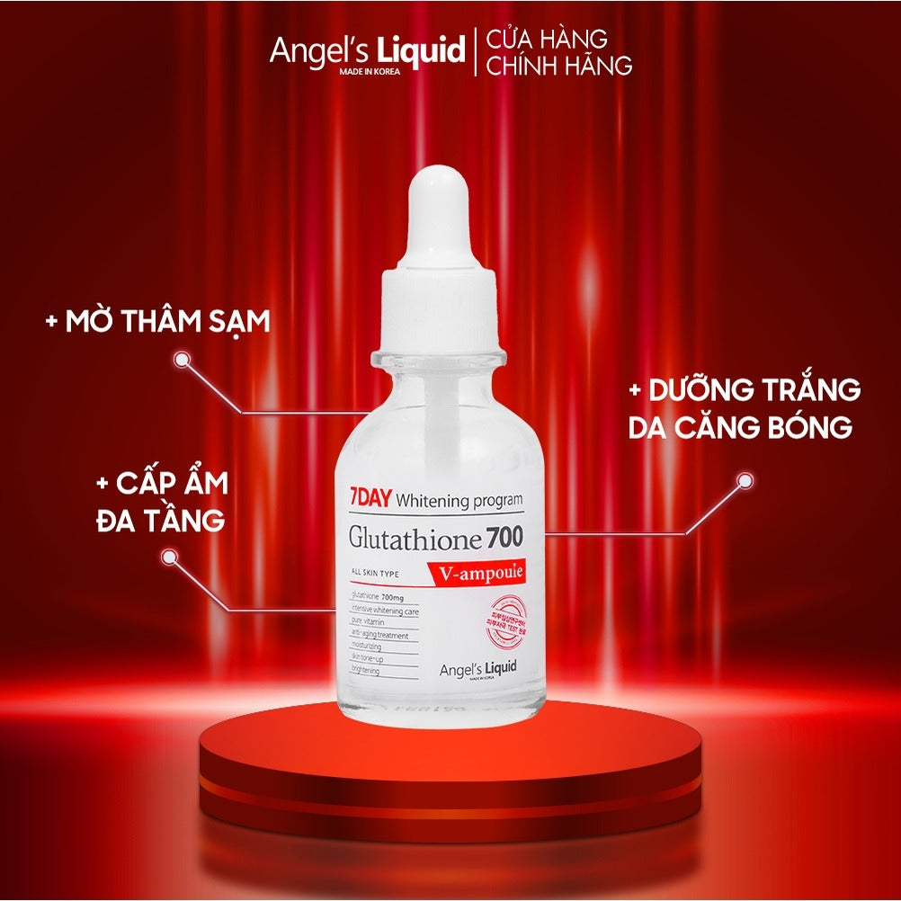 ANGEL'S LIQUID Glutathione 700 V-ampoule 7day Whitening Program 30ml Online in Australia | Kim Glowy ANGEL'S LIQUID Glutathione 700 V-ampoule 7day Whitening Program 30ml Online in Australia | Kim Glowy