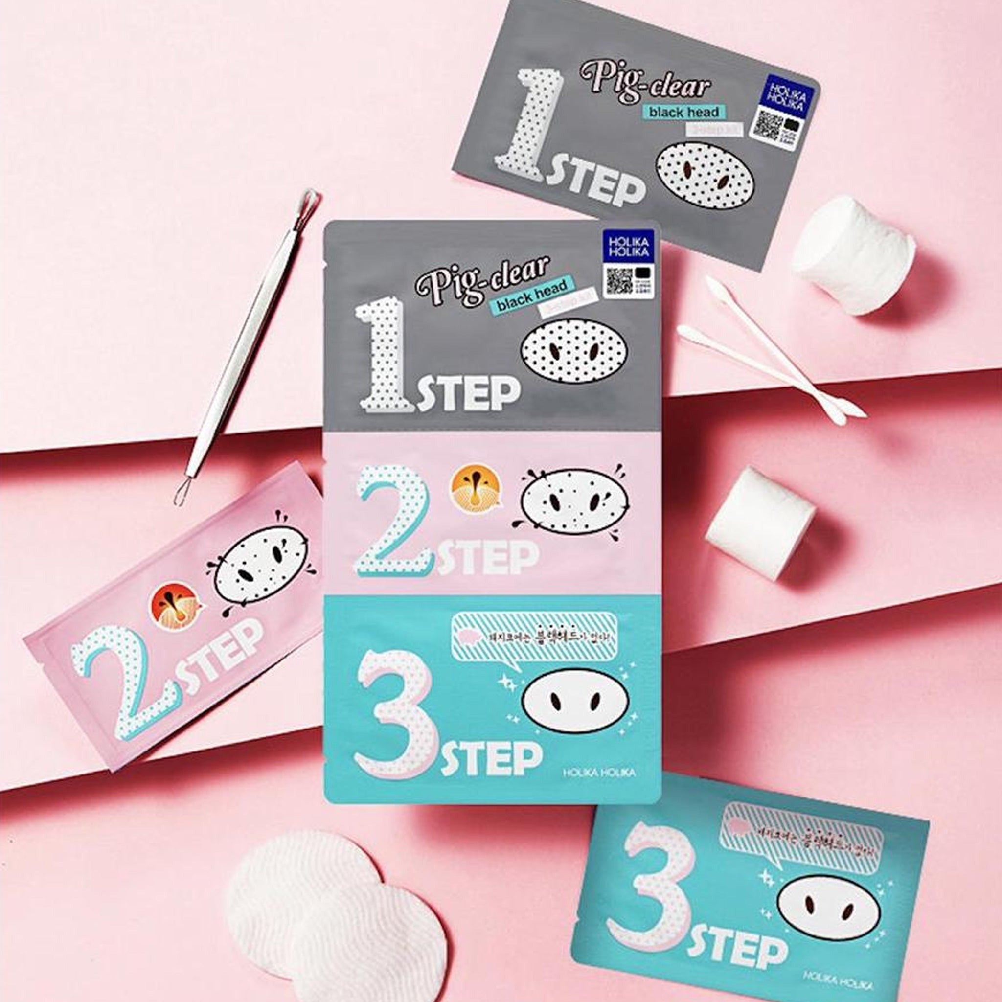 HOLIKA HOLIKA Pig Nose Clear Black Head 3 Step Kit