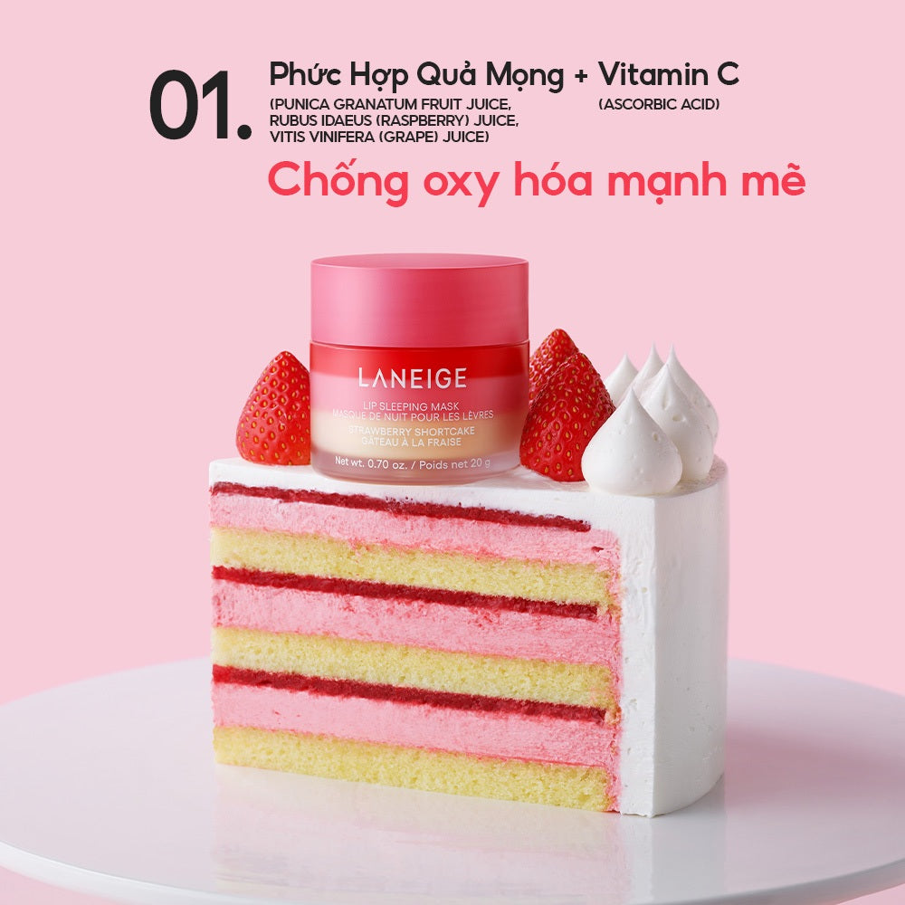 LANEIGE Lip Sleeping Mask Strawberry Shortcake 20g
