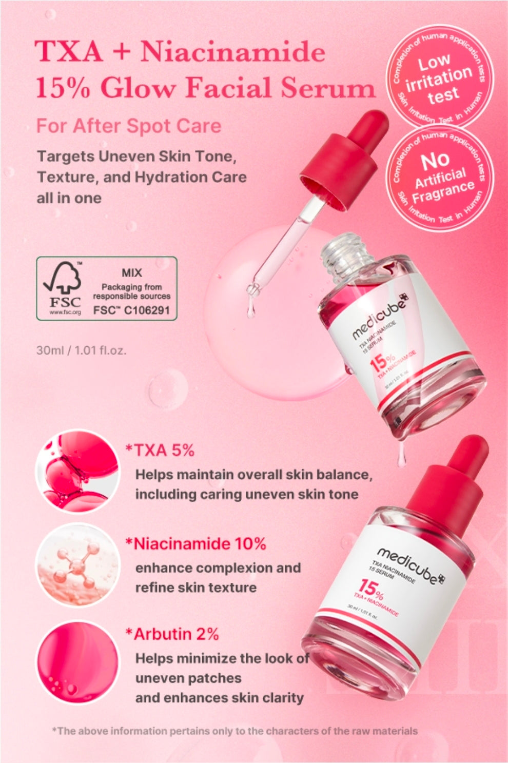MEDICUBE Niacinamide Tranexamic Acid Serum 30ml