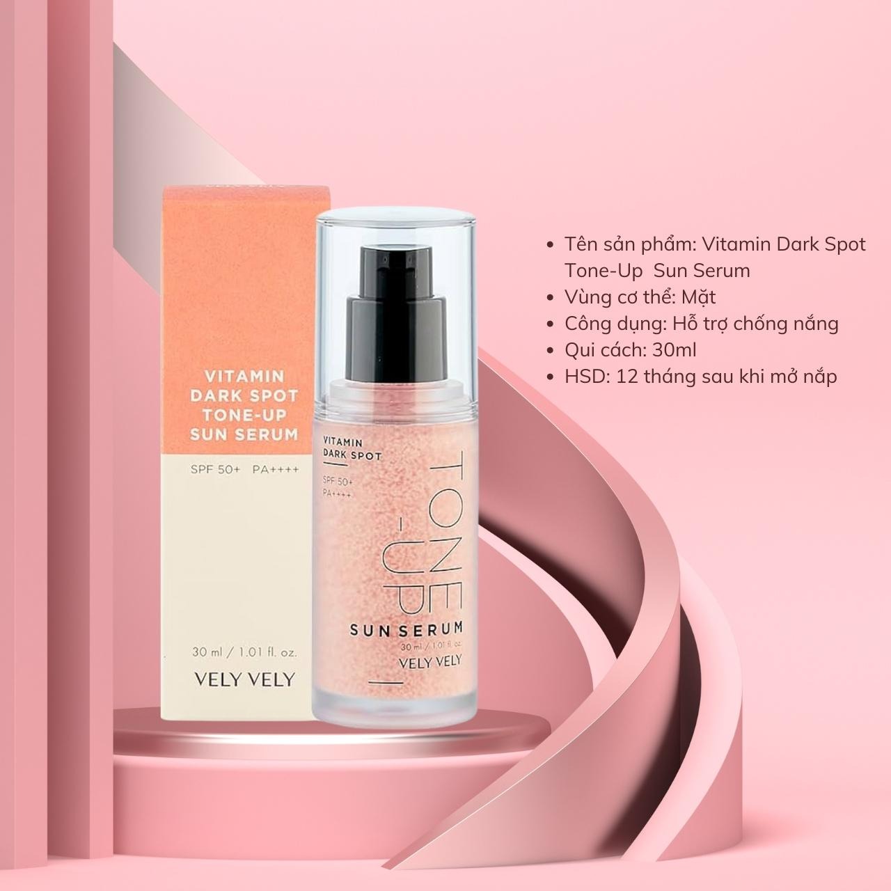 VELY VELY Vitamin Dark Spot Tone-up Sun Serum 30ml