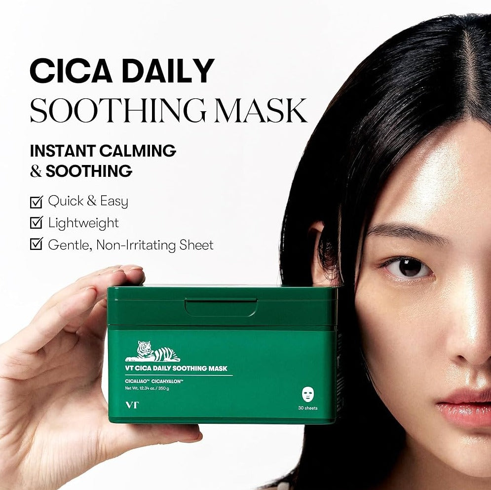 VT COSMETICS VT Cica Daily Soothing Mask - 30pcs