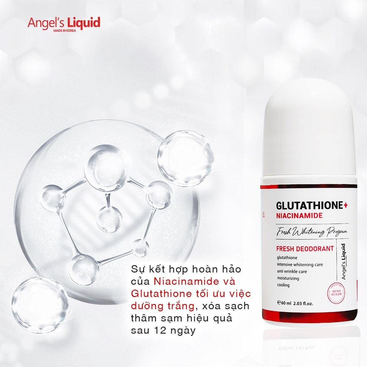 ANGEL'S LIQUID Glutathione + Niacinamide Arbutin Cooling Fresh Deodorant 60ml Online in Australia | Kim Glowy ANGEL'S LIQUID Glutathione + Niacinamide Arbutin Cooling Fresh Deodorant 60ml Online in Australia | Kim Glowy