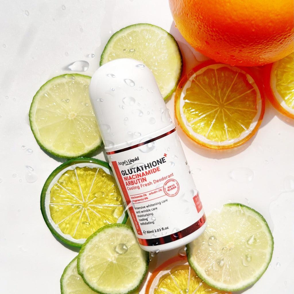 ANGEL'S LIQUID Glutathione + Niacinamide Arbutin Cooling Fresh Deodorant 60ml Online in Australia | Kim Glowy ANGEL'S LIQUID Glutathione + Niacinamide Arbutin Cooling Fresh Deodorant 60ml Online in Australia | Kim Glowy