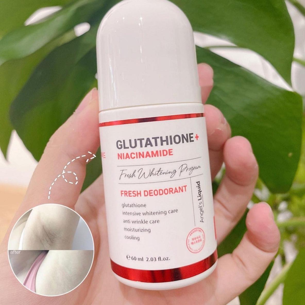 ANGEL'S LIQUID Glutathione + Niacinamide Arbutin Cooling Fresh Deodorant 60ml Online in Australia | Kim Glowy ANGEL'S LIQUID Glutathione + Niacinamide Arbutin Cooling Fresh Deodorant 60ml Online in Australia | Kim Glowy