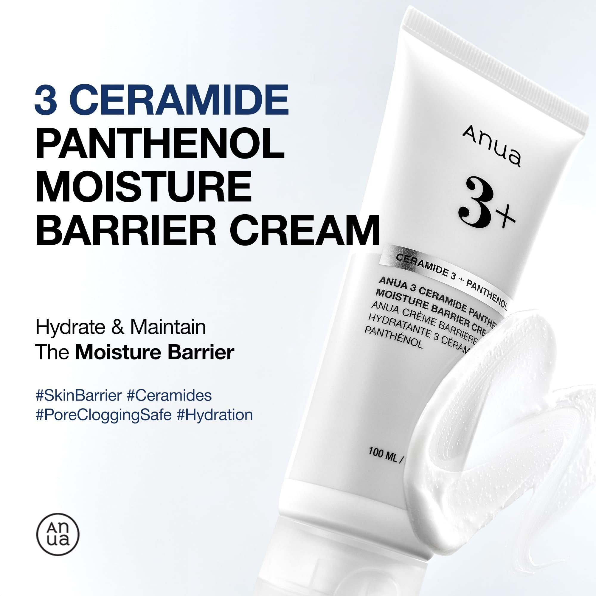 ANUA 3 Ceramide Panthenol Moisture Barrier Cream 100ml