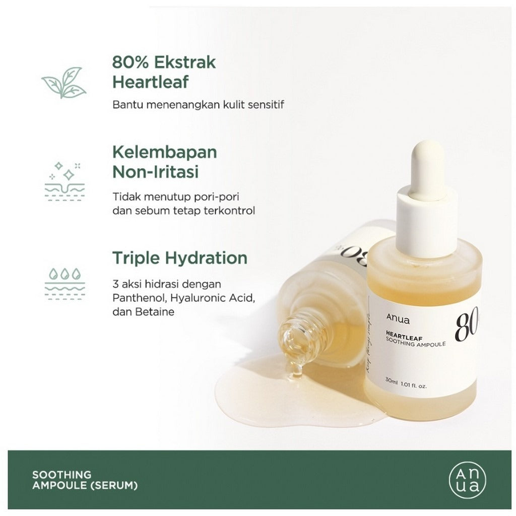 ANUA Heartleaf 80% Ampoule 30ml