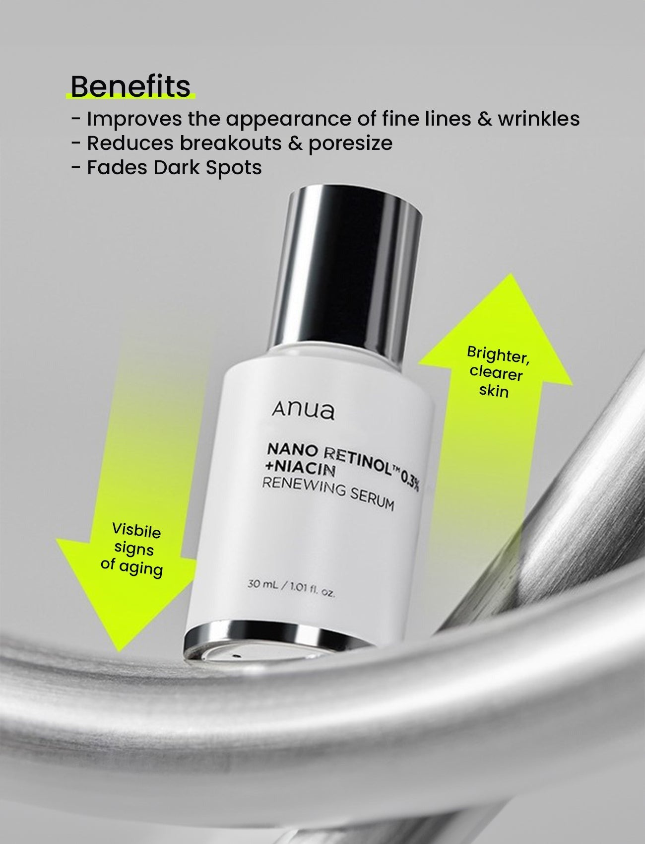 ANUA Retinol 0.3% + Niacin Renewing Serum 30ml