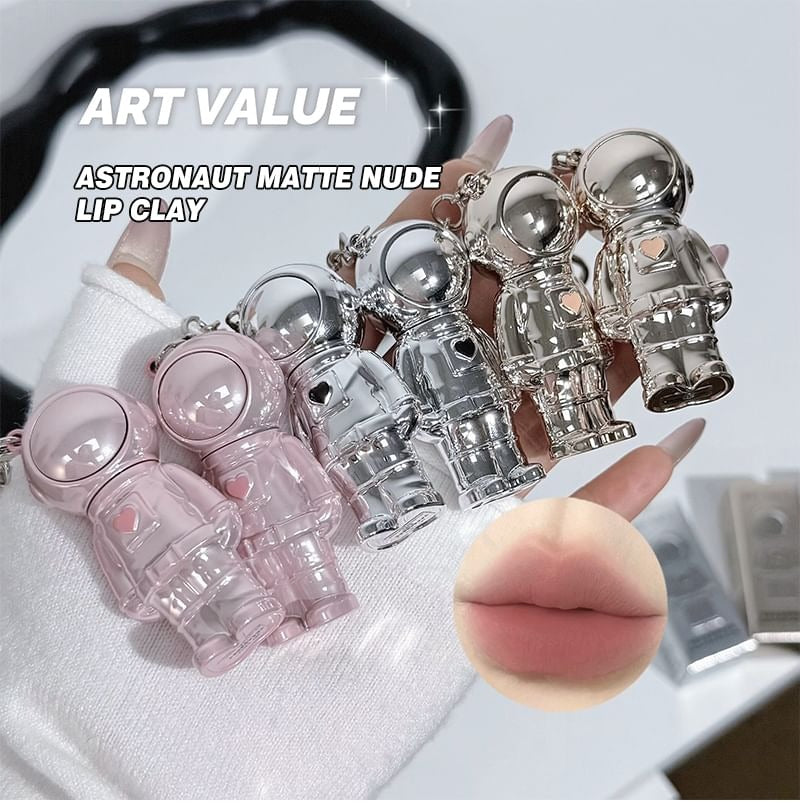 ART VALUE Astronaut Keychain Matte Naked Lip Mud
