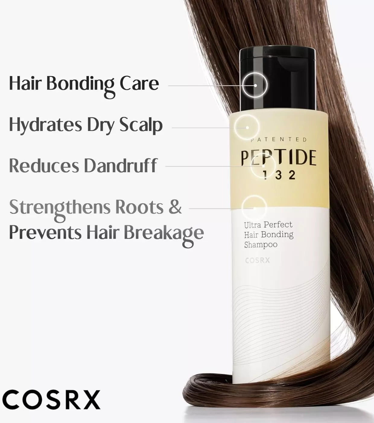 COSRX Patented Peptide 132 Ultra Perfect Hair Bonding Shampoo