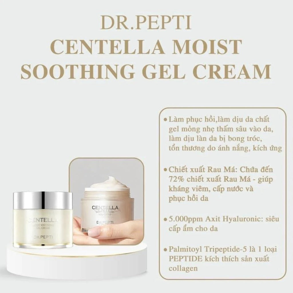 DR.PEPTI Centella Moist Soothing Gel Cream Ex 70ml