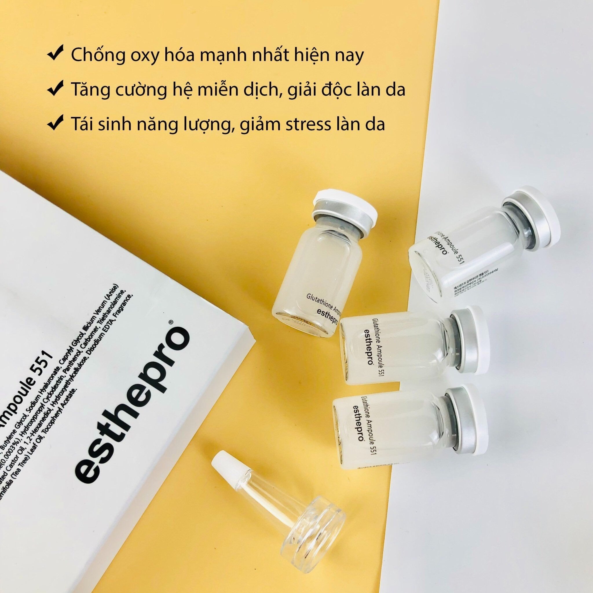 ESTHEMAX Glutathione Ampoule 551 Esthepro Online in Australia | Kim Glowy ESTHEMAX Glutathione Ampoule 551 Esthepro Online in Australia | Kim Glowy