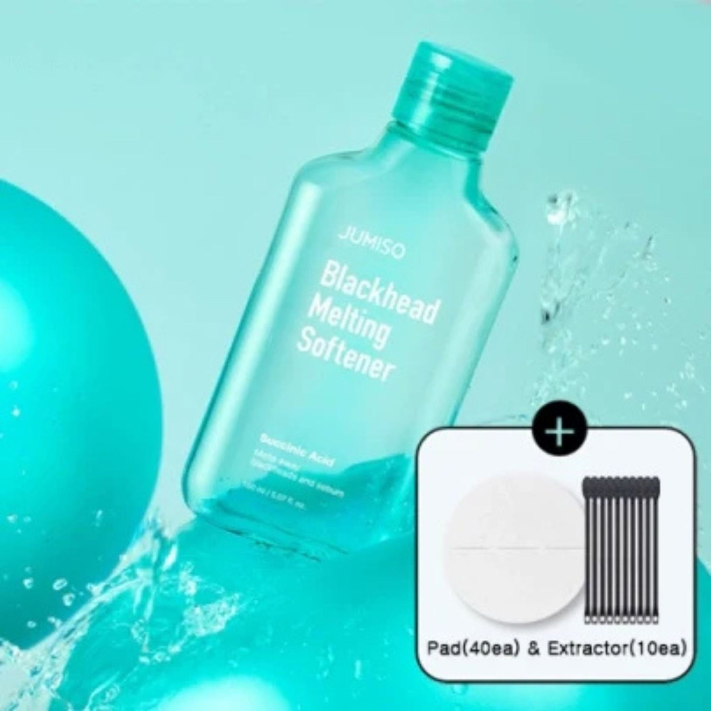 JUMISO Blackhead Melting Softener 150ml + Cotton Pad(40 pads) + Cotton Swab