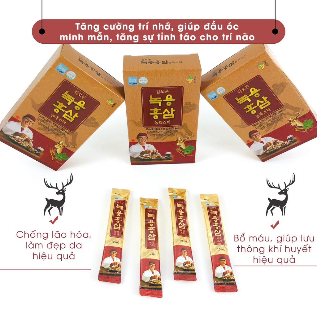 KIM OH GON Red Ginseng Concentrate Stick 30 x 10ml