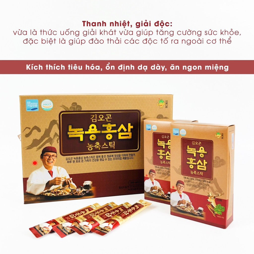 KIM OH GON Red Ginseng Concentrate Stick 30 x 10ml