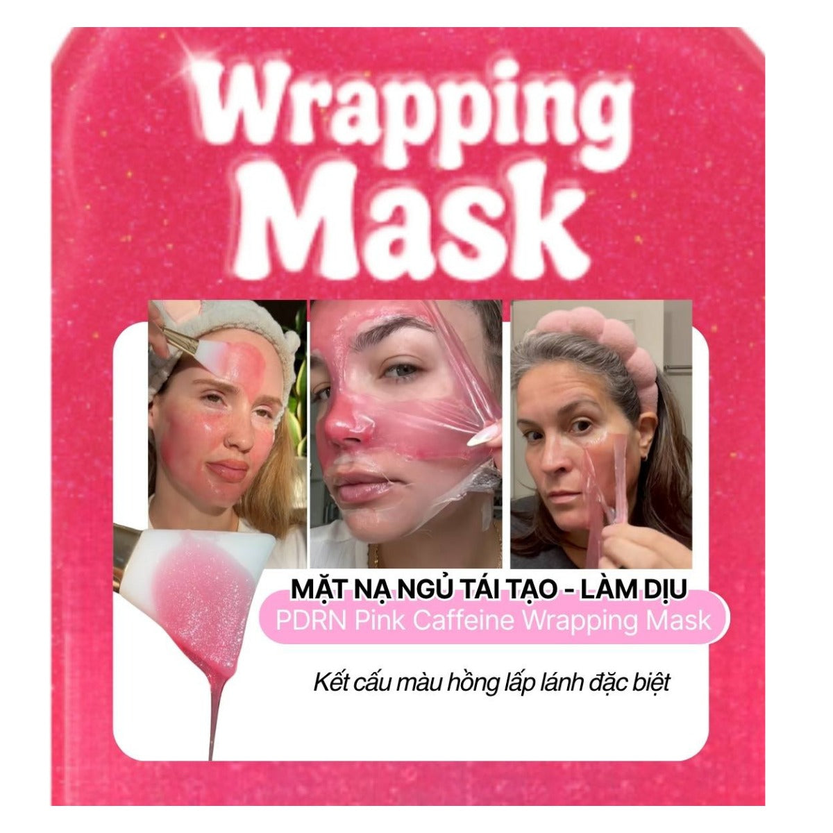 MEDICUBE PDRN Pink Caffeine Night Wrapping Mask 75ml