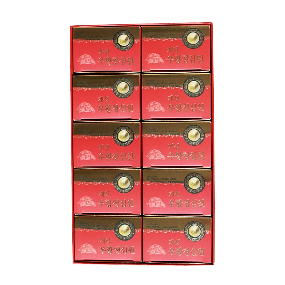 KOREAN Gaesung Woohwang Cheongsimwon -  An Cung Ngưu Hoàng Hoàn Gaesung Hộp 10 Viên
