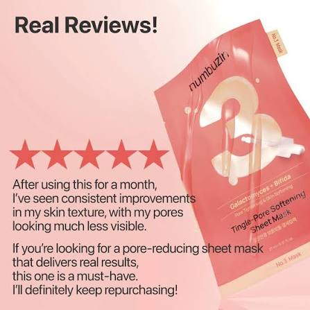 NUMBUZIN Tingle-Pore Softening Sheet Mask No.3