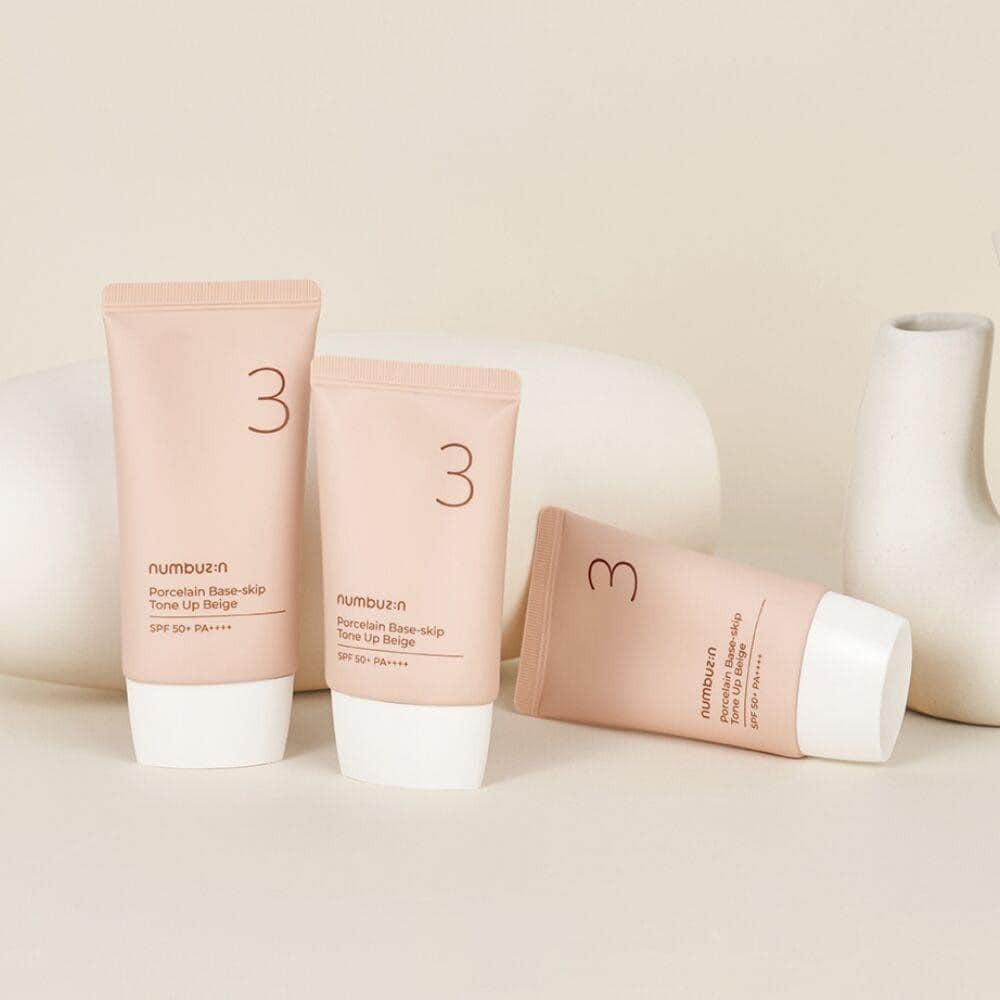 NUMBUZIN No.3 Porcelain Base-skip Tone Up Beige SPF50+ PA++++ 50ml