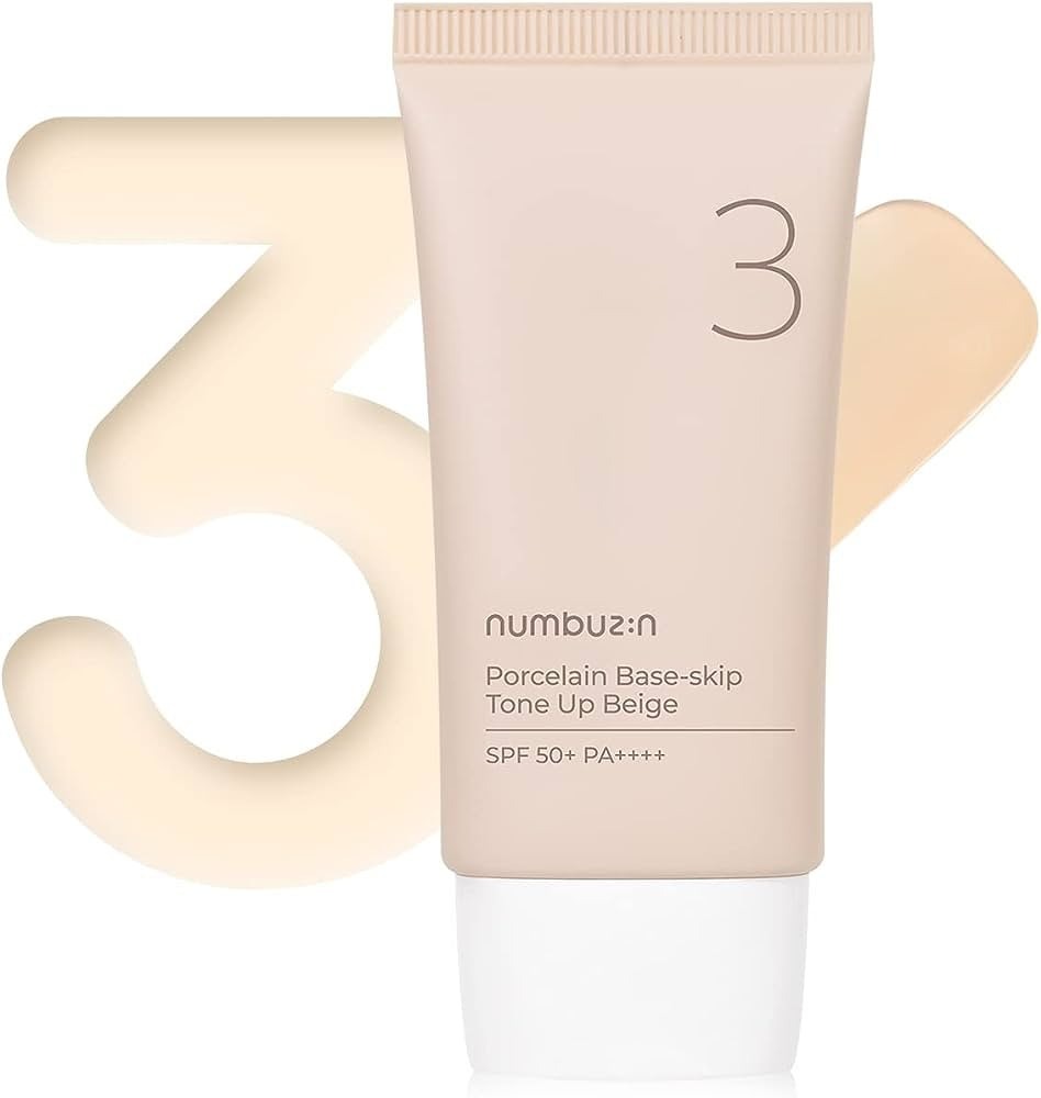 NUMBUZIN No.3 Porcelain Base-skip Tone Up Beige SPF50+ PA++++ 50ml