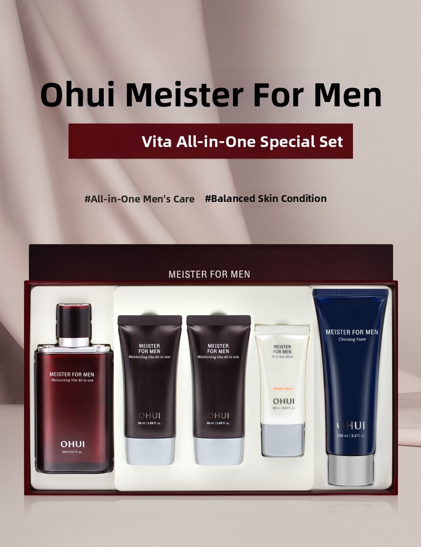 OHUI Meister For Men Moisture Vita All-In-One Special Set (5 items)