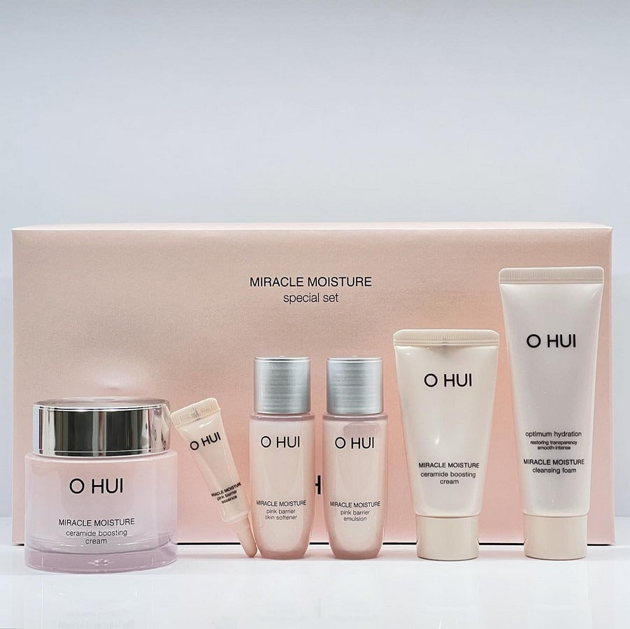 OHUI Miracle Moisture Ceramide Boosting Cream Special Set (6 items)