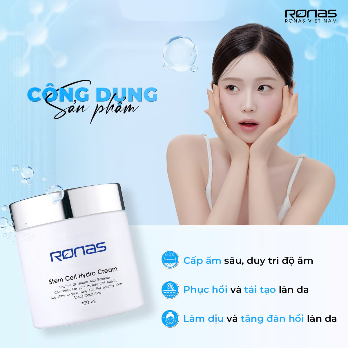 RONAS Stem Cell Hydro Cream 100ml