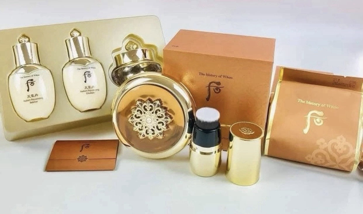 THE HISTORY OF WHOO Cheongidan Radiant Essence Cushion SPF50+/PA+++ #21 Special Set