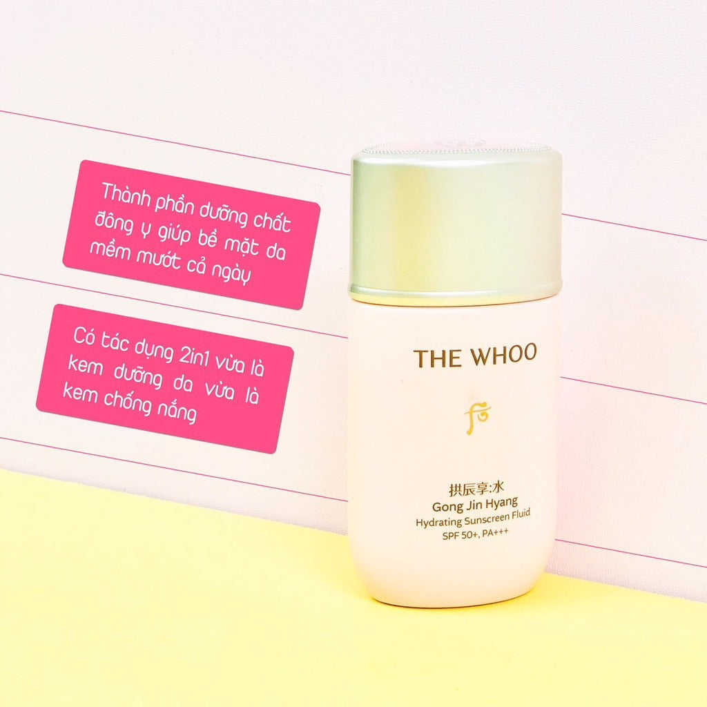 THE HISTORY OF WHOO Gong Jin Hyang Hydrating Sunscreen Fluid Set