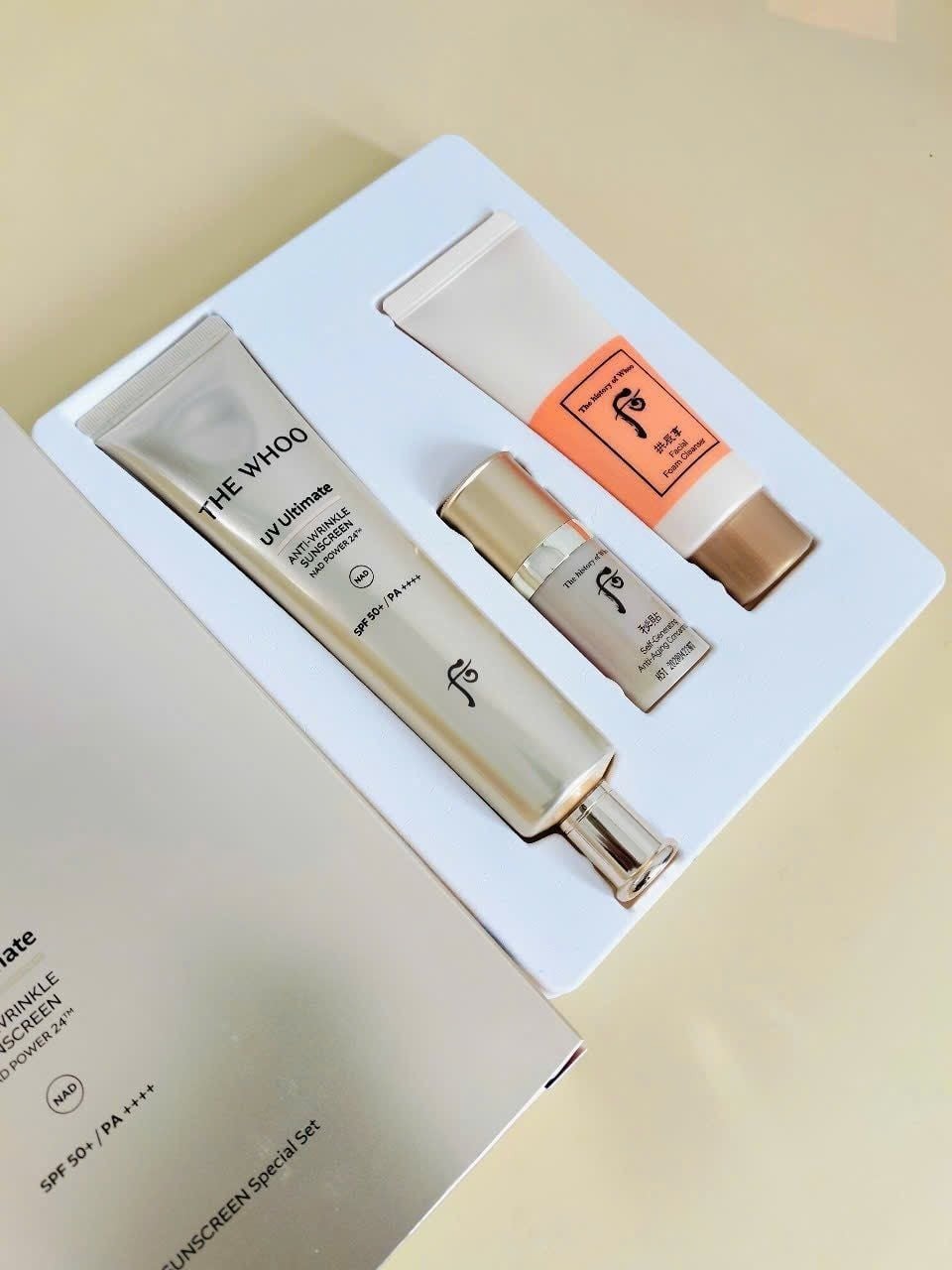 THE WHOO UV Ultimate Anti-wrinkle Sunscreen NAD Power Special Set