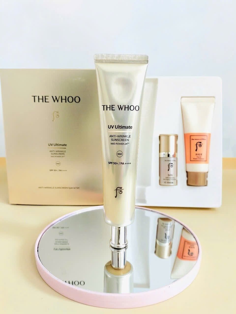 THE WHOO UV Ultimate Anti-wrinkle Sunscreen NAD Power Special Set