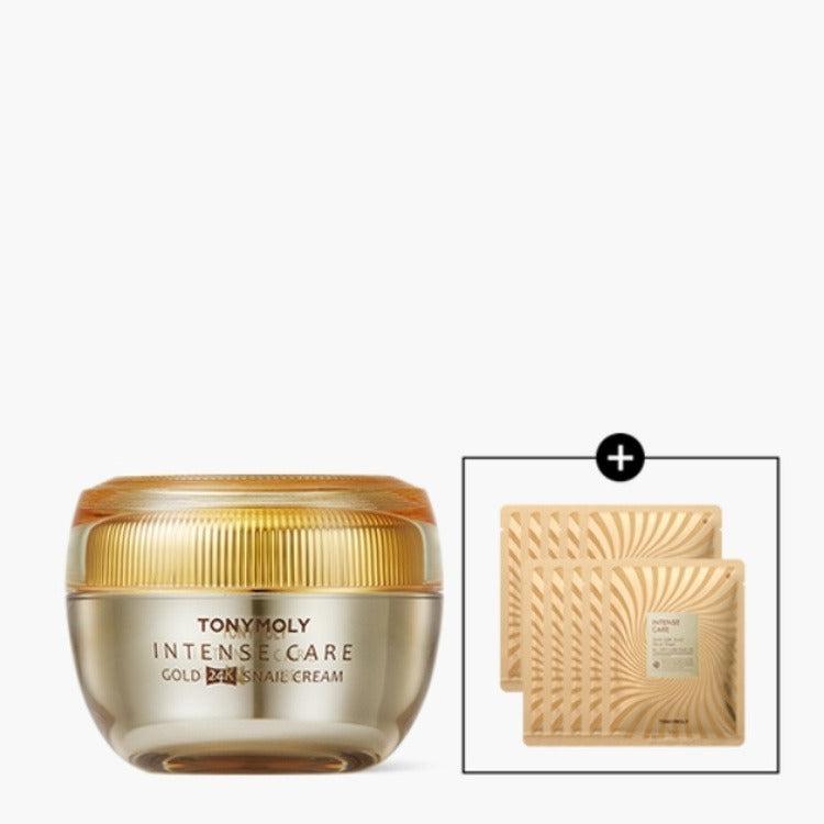 TONYMOLY Golden 24K Snail Cream 45ml + Free 3 masks