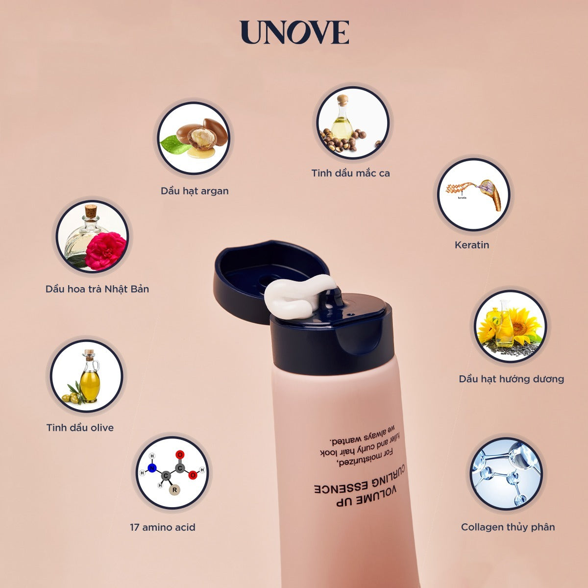 UNOVE Volume Up Curling Essence 147ml