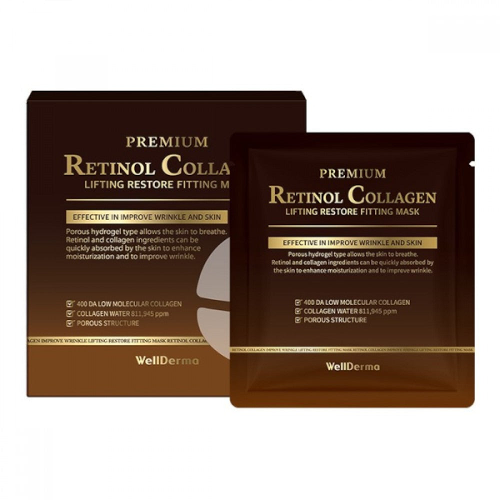 WELLDERMA Premium Retinol Collagen Lifting Restore Fitting Mask