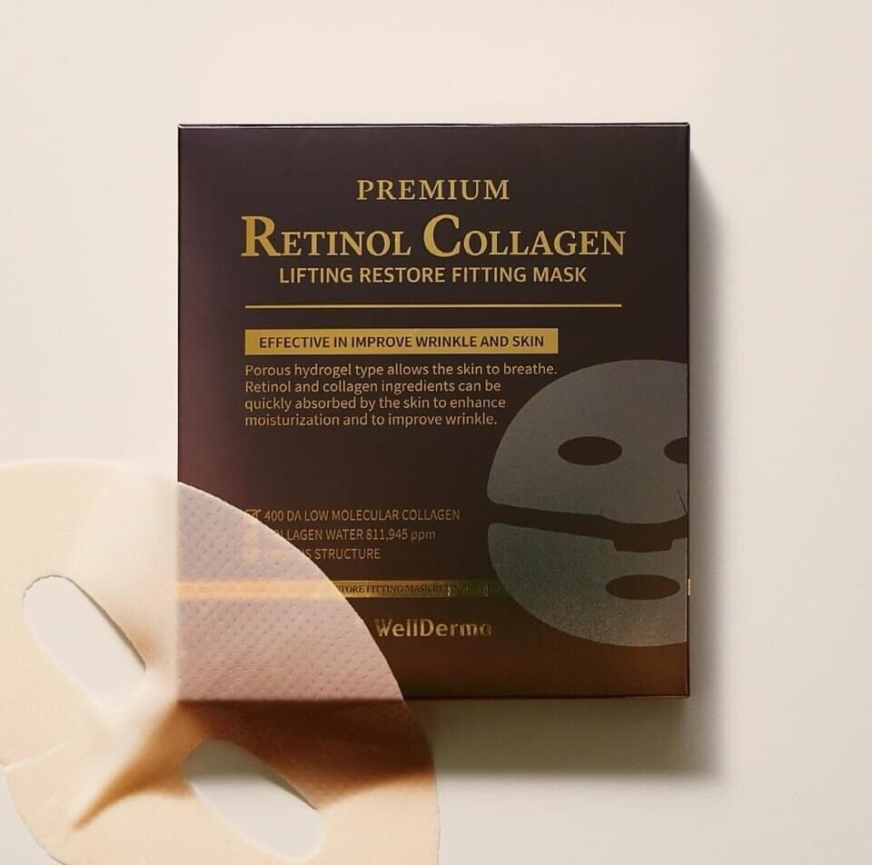 WELLDERMA Premium Retinol Collagen Lifting Restore Fitting Mask