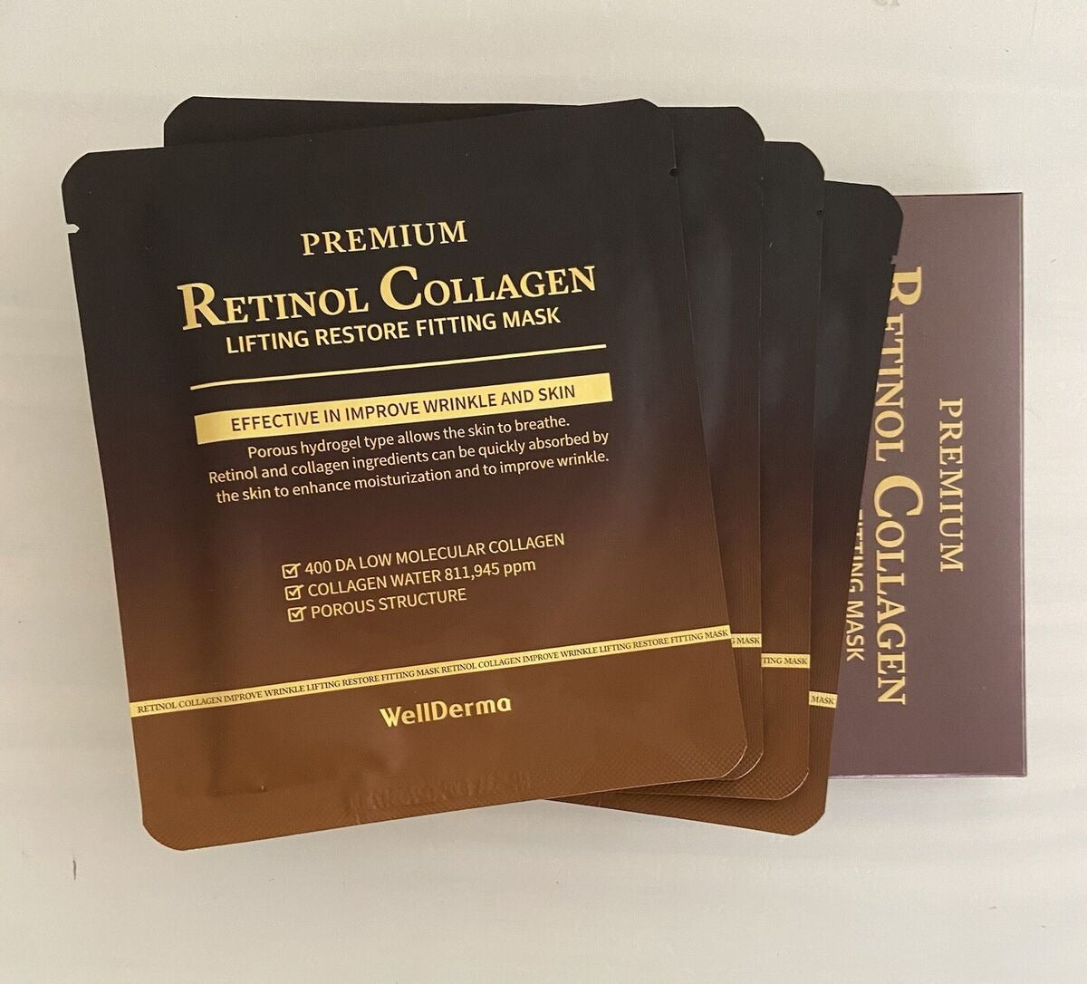 WELLDERMA Premium Retinol Collagen Lifting Restore Fitting Mask